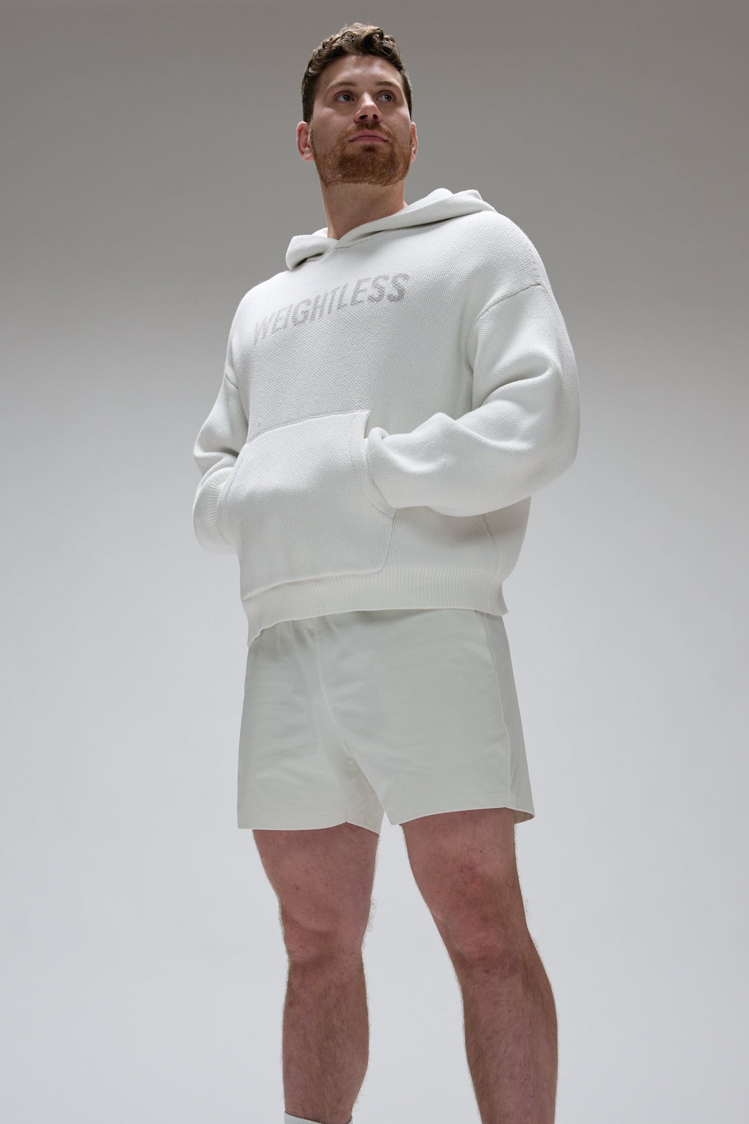 Heavy knit hoodie