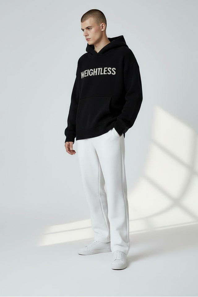 Unisex Heavy Knit Shield Hoodie