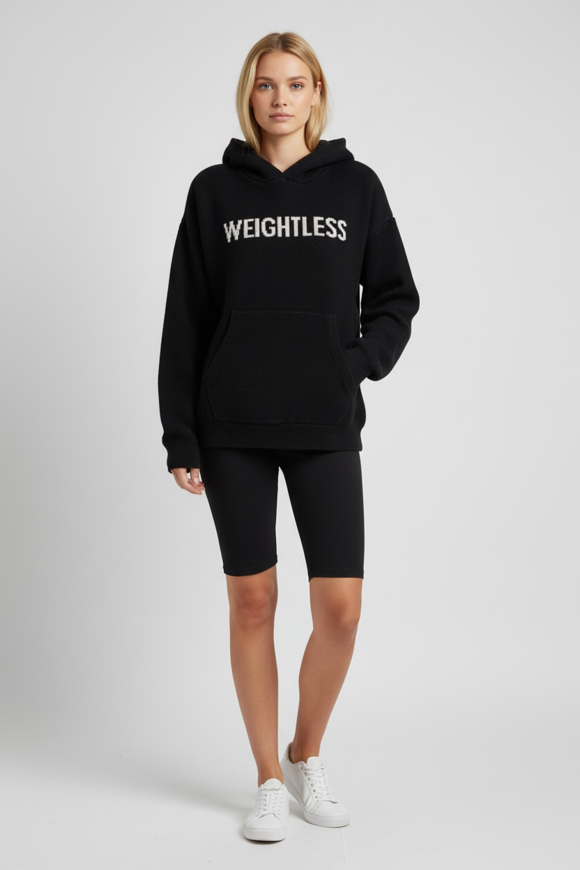 Unisex Heavy Knit Shield Hoodie