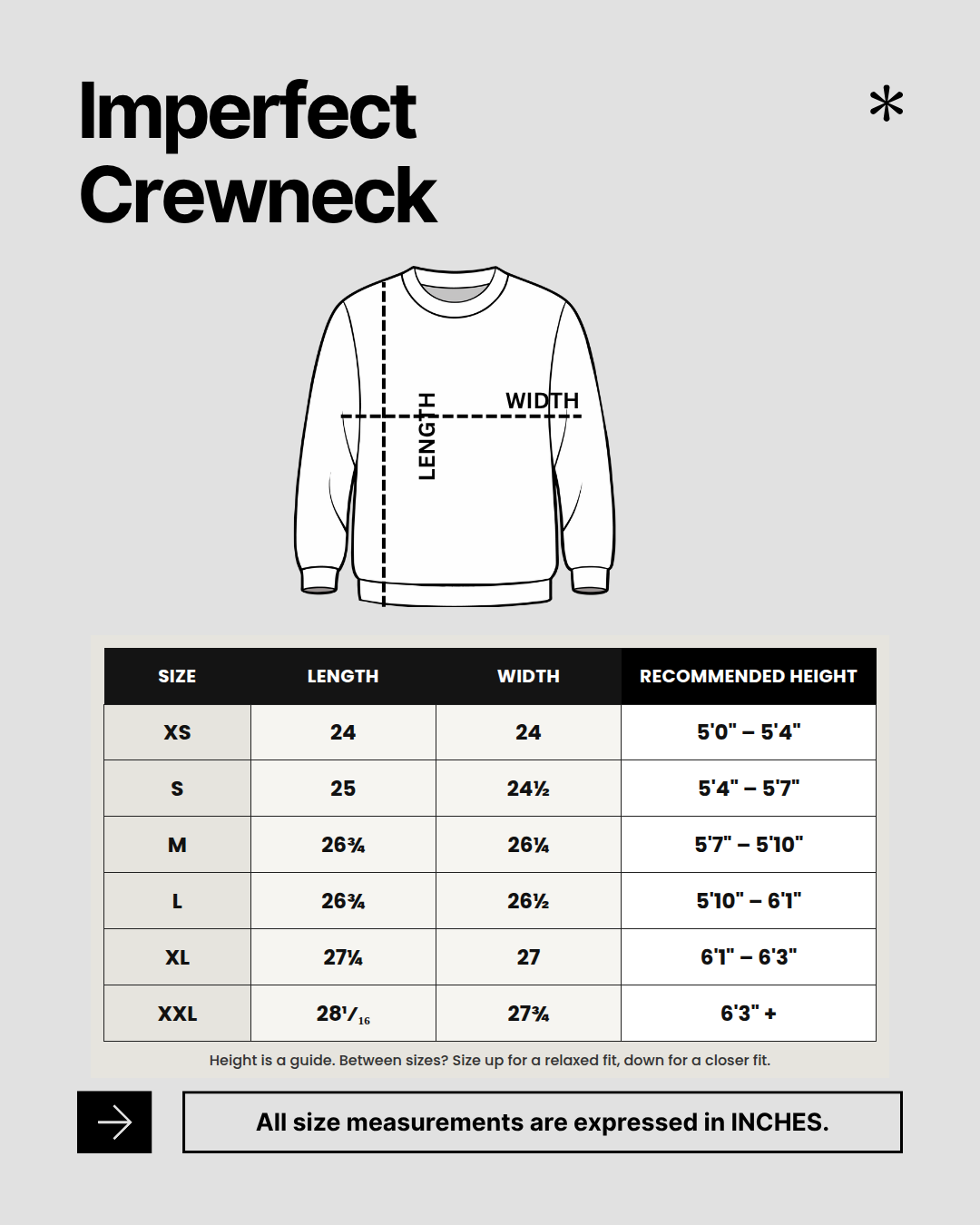 Unisex Perfectly Imperfect Crewneck